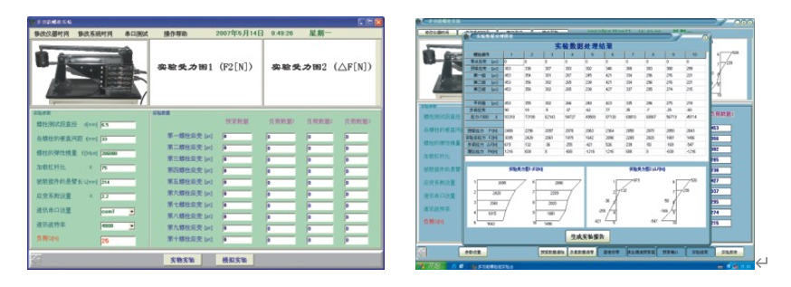 螺栓组的载荷分布的静态曲线实验界面